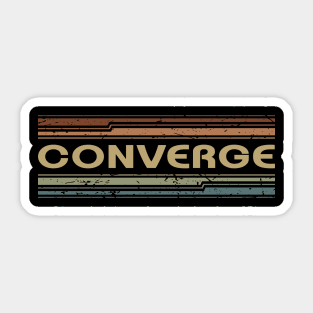 Converge Retro Lines Sticker